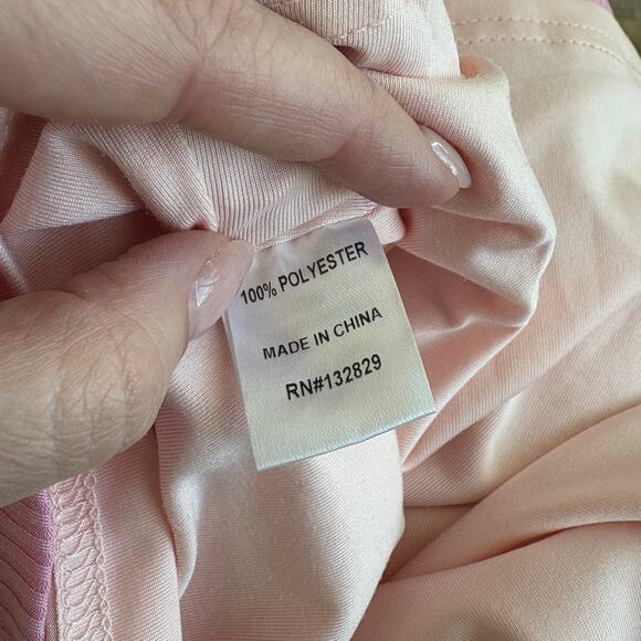 MORE TO COME Audrina Pink Ribbed Cami Mini Dress Size S - Picture 6 of 6